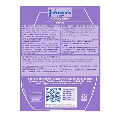 Johnson's Baby Sleepy Time Gift Set, 3 Items