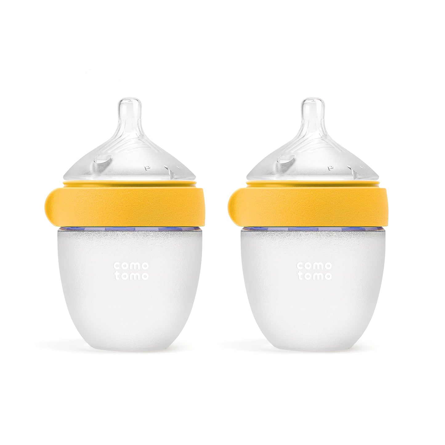Comotomo Silicone Baby Bottle Gen 2 – 2026 Release (5oz) – True Slow-Flow Nipple for Newborn Feeding (0-3 Months) with Dual Anti Colic Vents for Breast to Bottle Transition