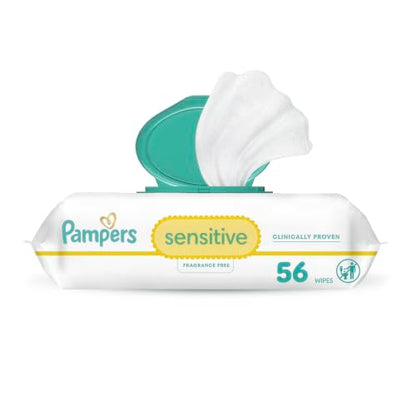Pampers Baby Wipes Sensitive Perfume Free Pop-Top Packs