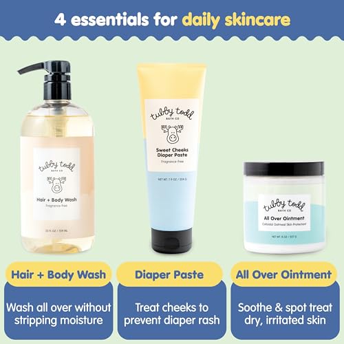 Tubby Todd Baby Bath and Skincare Kit, The Bundle Gift Set
