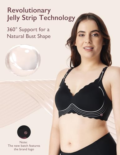 Momcozy Nursing Bras for Breastfeeding, Jelly Strip Support Maternity Bra