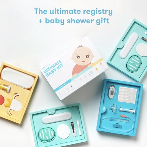 Frida Baby Ultimate Baby Kit, 10 piece New Born Essentials Gift Set Includes Wellness Sick Day, Gas Relief, Grooming Tools & Teething Toys