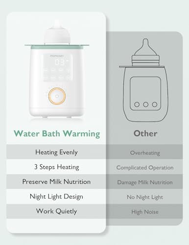 Momcozy Baby Bottle Warmer for Breast Milk, Fullest Nutrients Preserved