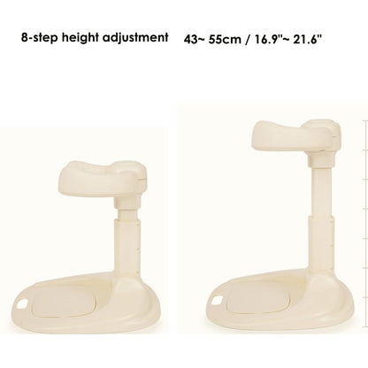 It likes AGUARD Easy Bath Bath Shower Helper Handles for Tube Adjust Length Stand Cream 16.5(L) x 17.7(W) x16.9~21.6inch
