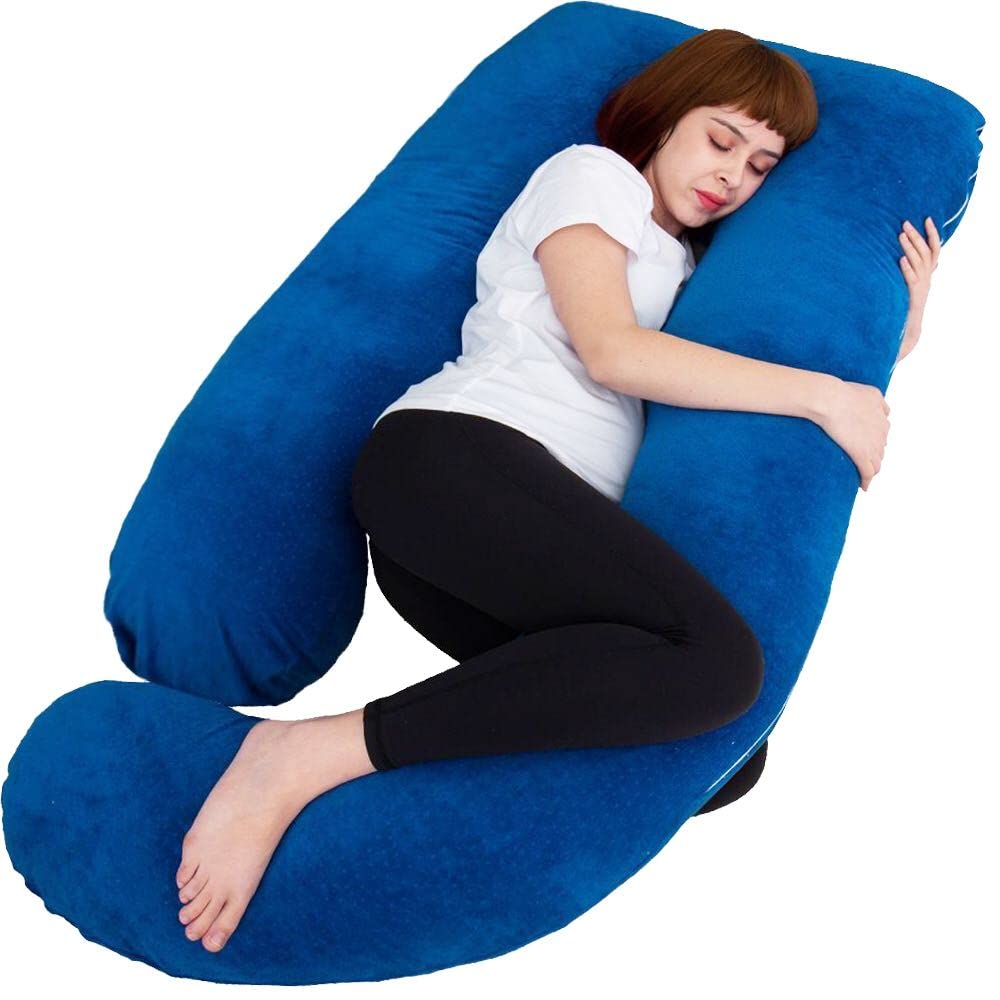 AMCATON 60 Inch Pregnancy Pillow for Sleeping, Extra Large U Shaped Body Pillow, Maternity Pillow for Pregnant Women