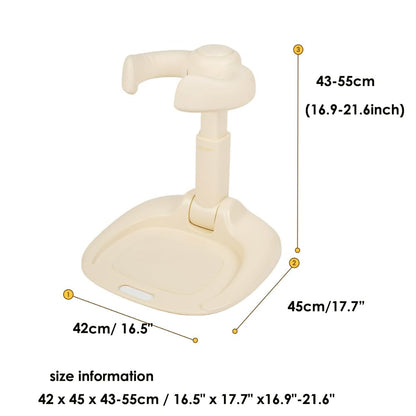 It likes AGUARD Easy Bath Bath Shower Helper Handles for Tube Adjust Length Stand Cream 16.5(L) x 17.7(W) x16.9~21.6inch