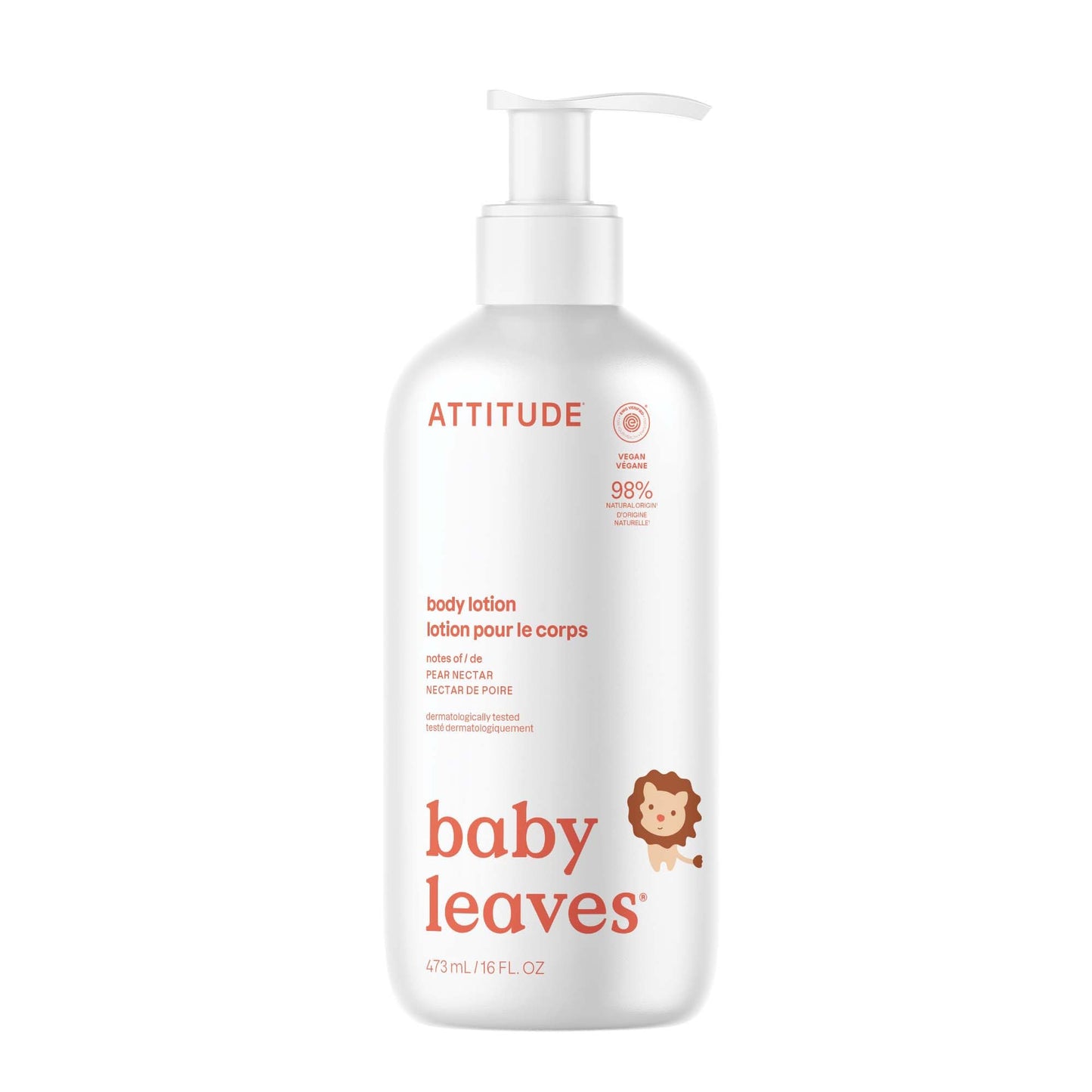 ATTITUDE Baby Lotion, EWG Verified Moisturizer, Dermatologically Tested Moisturizing Cream, Vegan, Unit