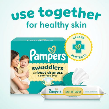Pampers Baby Wipes Sensitive Perfume Free Pop-Top Packs