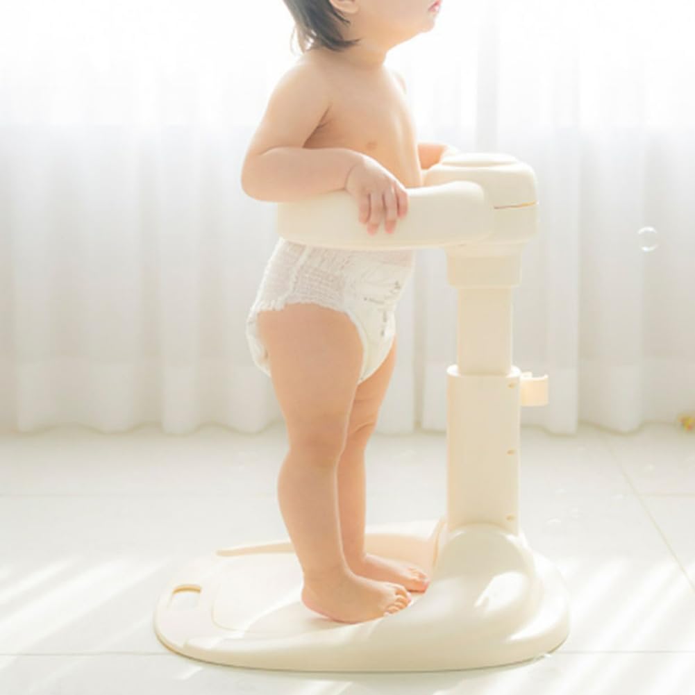It likes AGUARD Easy Bath Bath Shower Helper Handles for Tube Adjust Length Stand Cream 16.5(L) x 17.7(W) x16.9~21.6inch