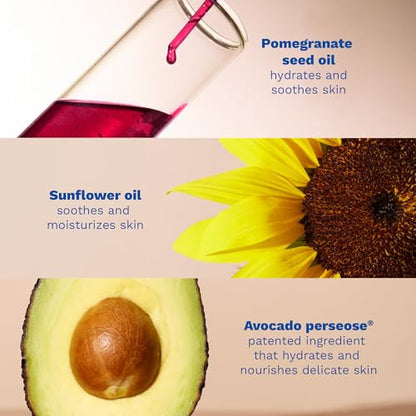 Mustela Baby Oil - Moisturizing Oil for Massage - with Natural Avocado, Pomegranate & Sunflower Oil - From birth on - 3.38 fl. Oz
