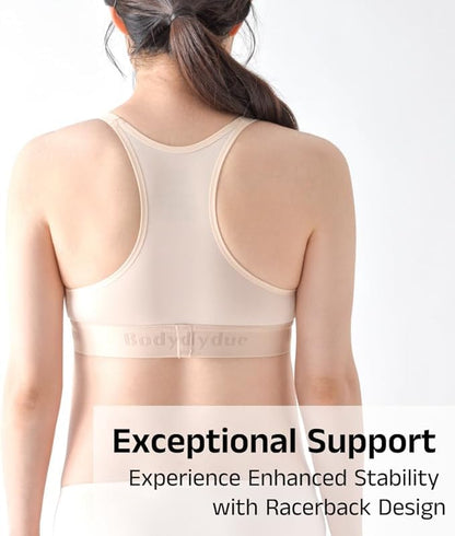 Bodydue Absobra Nursing Pad-Free Nursing Bra for Easy Breastfeeding Maternity Essential Wireless Full-Coverage Comfort