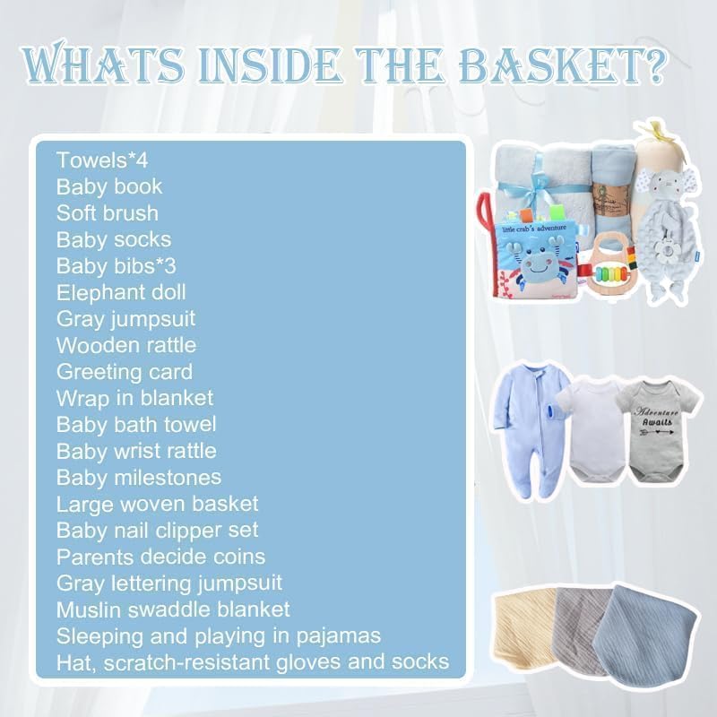 Ultimate Baby Shower Gifts for Girls, Newborn Essentials Must Haves,Large Baby Girl Gift Basket Set Essential Stuff,Gender Reveal Gifts,Rattle Swaddle,Pink,Baby Registry Search,Diaper Caddy Organizer