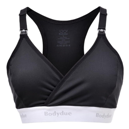 Bodydue Absobra Nursing Pad-Free Nursing Bra for Easy Breastfeeding Maternity Essential Wireless Full-Coverage Comfort