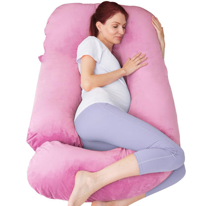 AMCATON 60 Inch Pregnancy Pillow for Sleeping, Extra Large U Shaped Body Pillow, Maternity Pillow for Pregnant Women