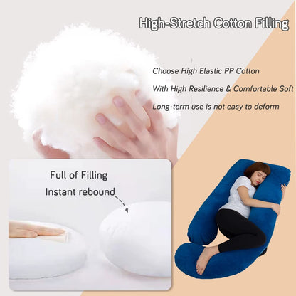 AMCATON 60 Inch Pregnancy Pillow for Sleeping, Extra Large U Shaped Body Pillow, Maternity Pillow for Pregnant Women