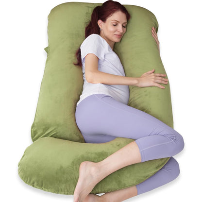 AMCATON 60 Inch Pregnancy Pillow for Sleeping, Extra Large U Shaped Body Pillow, Maternity Pillow for Pregnant Women
