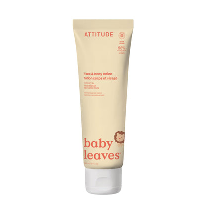ATTITUDE Baby Lotion, EWG Verified Moisturizer, Dermatologically Tested Moisturizing Cream, Vegan, Unit