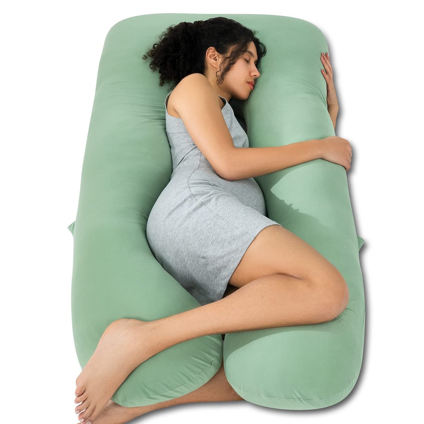 QUEEN ROSE Pregnancy Pillow, U Shaped Full Body Pillows for Sleeping Support, Maternity Pillow for Pregnant Women