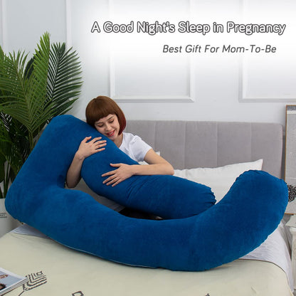 AMCATON 60 Inch Pregnancy Pillow for Sleeping, Extra Large U Shaped Body Pillow, Maternity Pillow for Pregnant Women