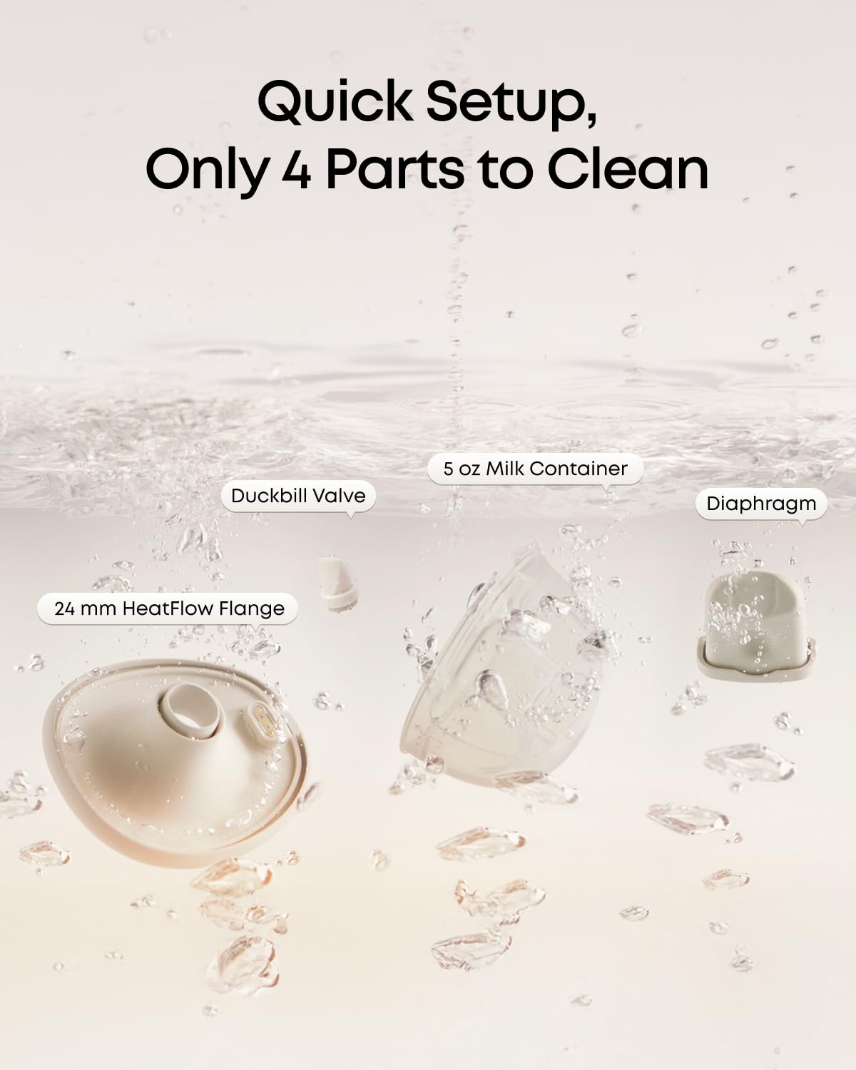 eufy Security Heated Wearable Breast Pump E20, Hands-Free, App Control