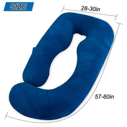 AMCATON 60 Inch Pregnancy Pillow for Sleeping, Extra Large U Shaped Body Pillow, Maternity Pillow for Pregnant Women