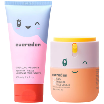 Evereden Kids Face Wash, Cream, & SPF 20 Cream Set