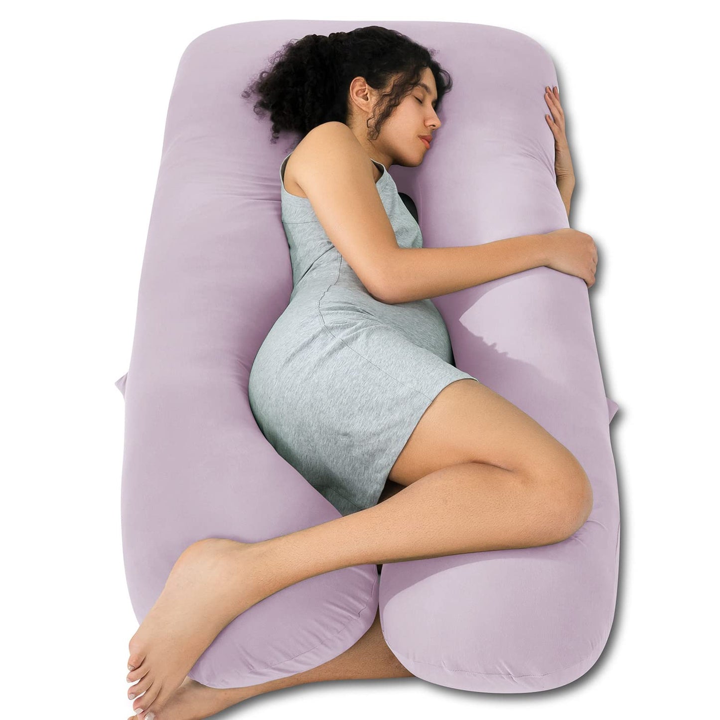 QUEEN ROSE Pregnancy Pillow, U Shaped Full Body Pillows for Sleeping Support, Maternity Pillow for Pregnant Women