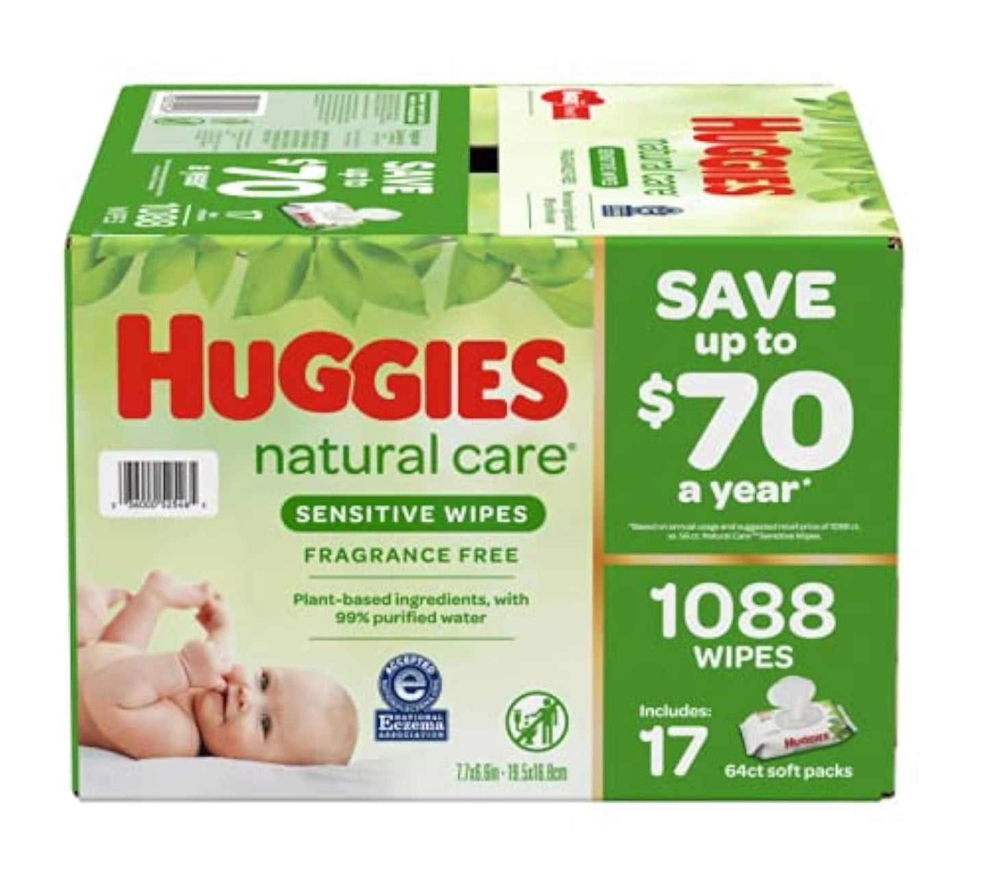 Huggies Natural Care Sensitive Baby Wipes