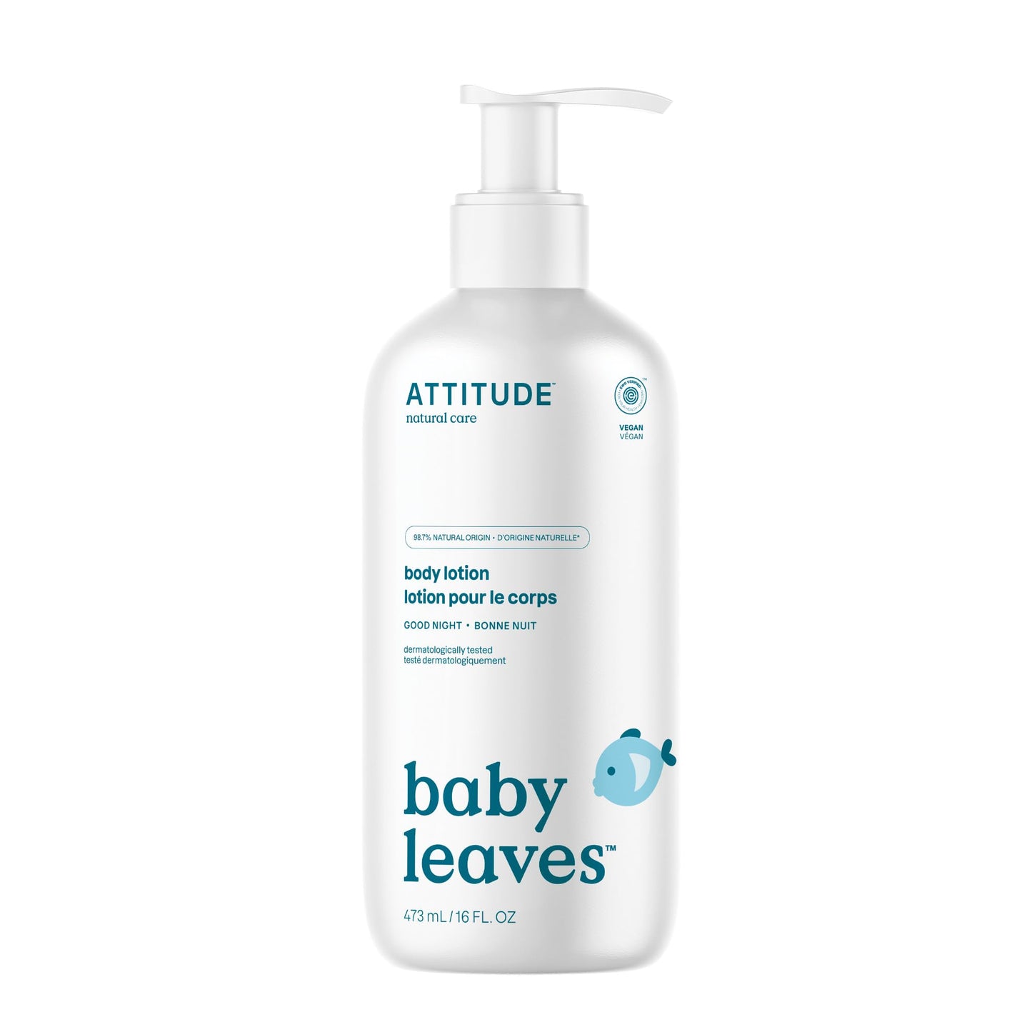 ATTITUDE Baby Lotion, EWG Verified Moisturizer, Dermatologically Tested Moisturizing Cream, Vegan, Unit