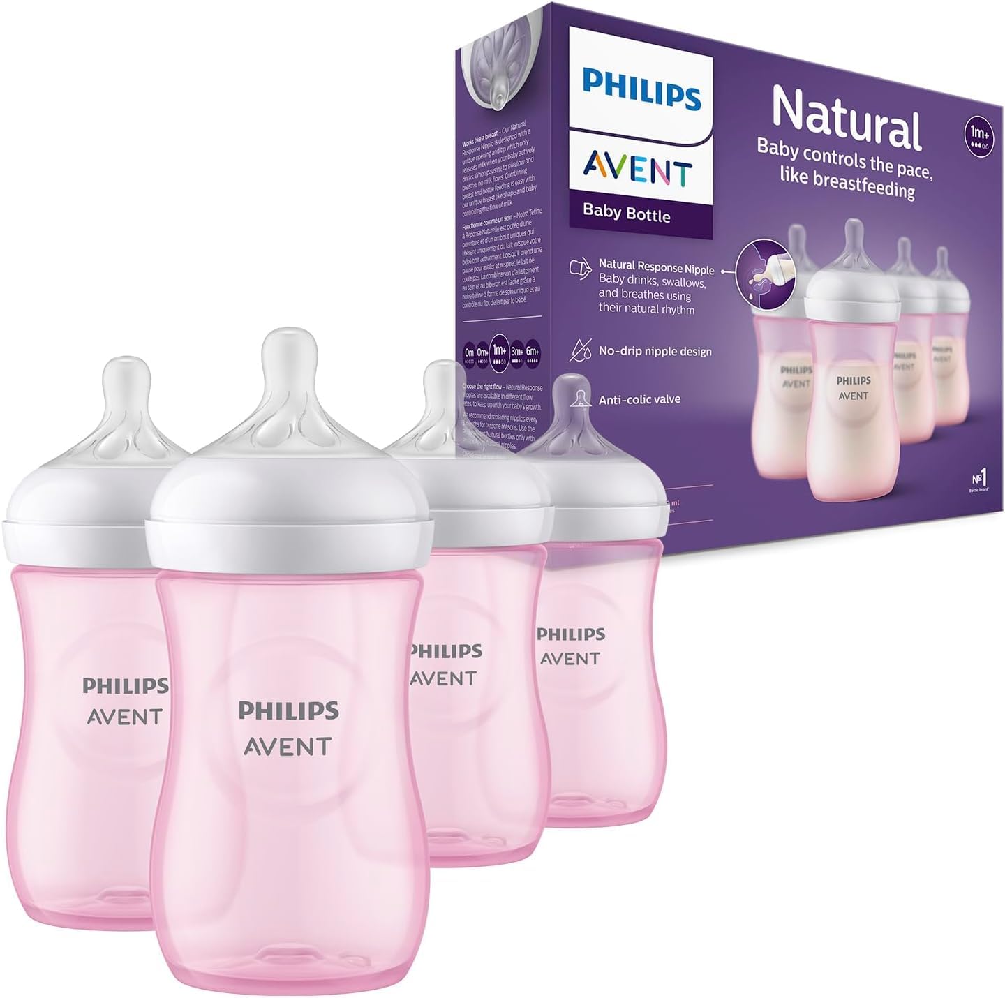 Philips AVENT Natural Baby Bottle with Natural Response Nipple