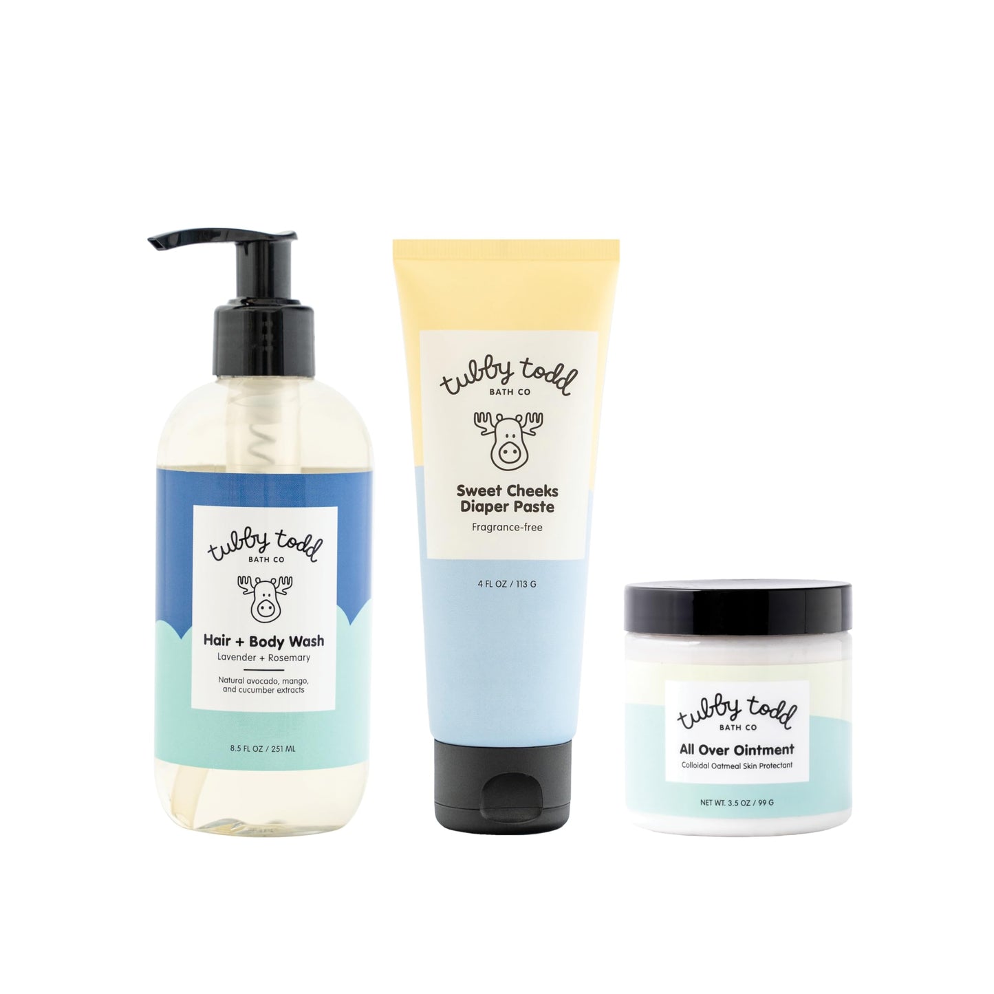 Tubby Todd Baby Bath and Skincare Kit, The Bundle Gift Set