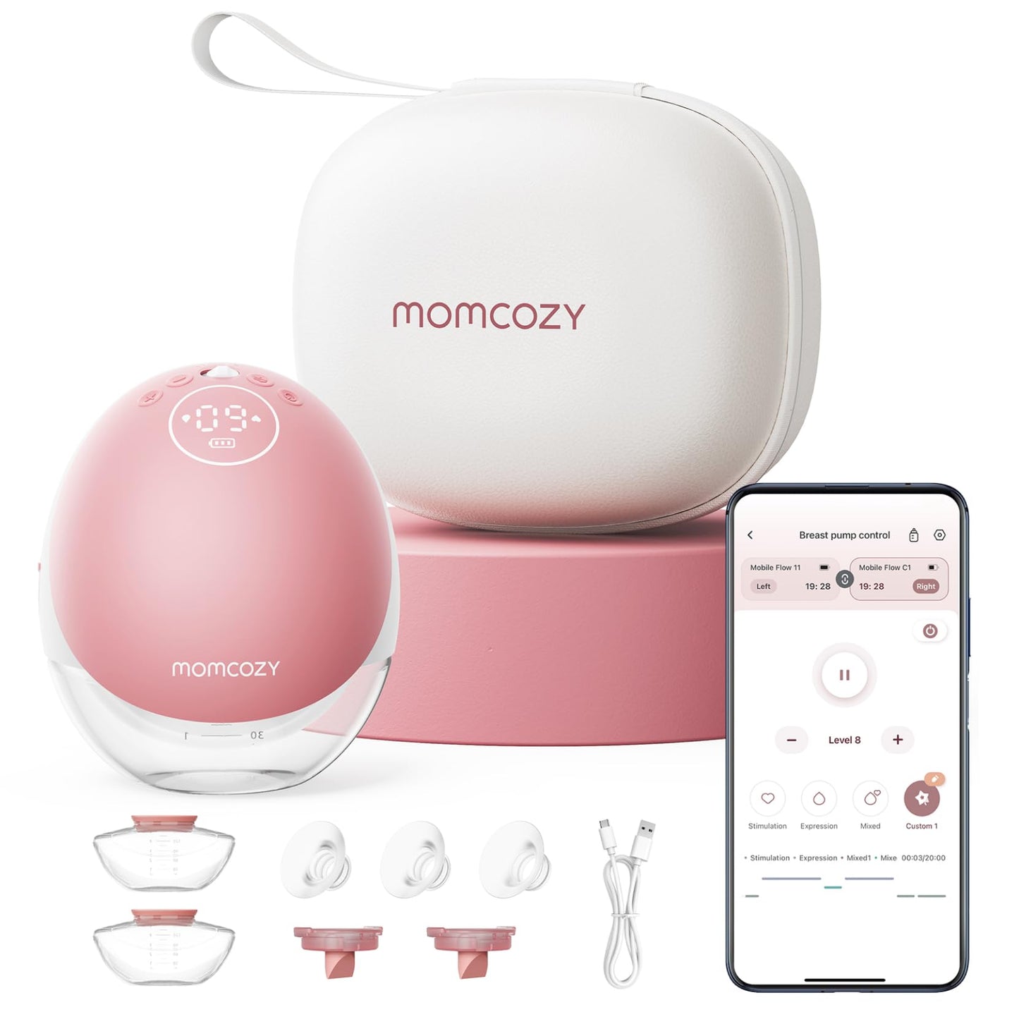 Momcozy Mobile Flow Original M9,24mm for Love Mommy Breastfeeding 24mm