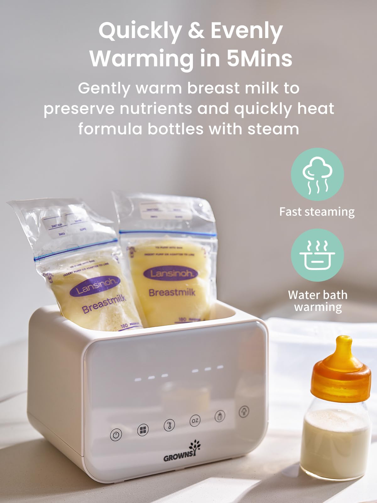 W3 Double Bottle Warmer for Baby
