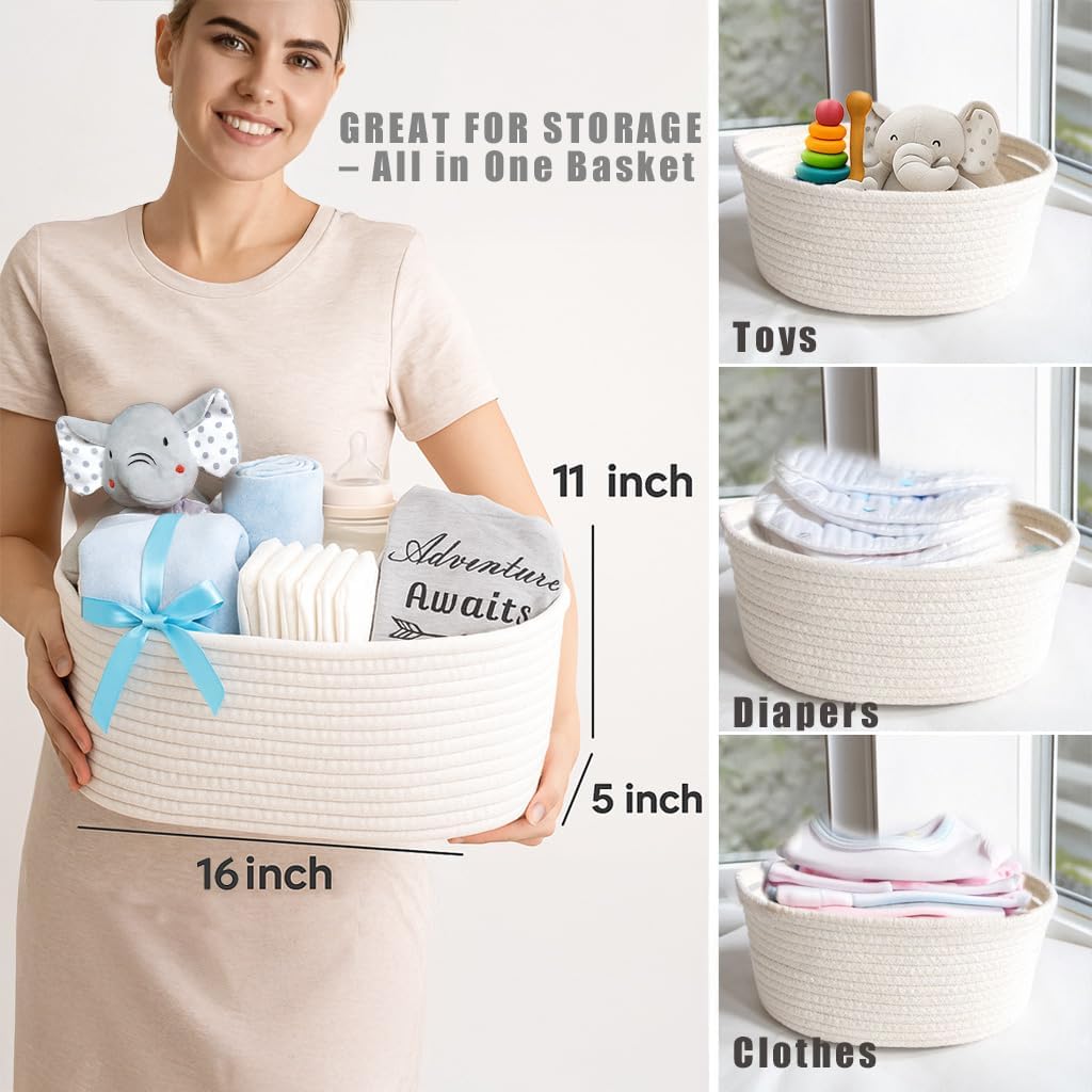 Ultimate Baby Shower Gifts for Girls, Newborn Essentials Must Haves,Large Baby Girl Gift Basket Set Essential Stuff,Gender Reveal Gifts,Rattle Swaddle,Pink,Baby Registry Search,Diaper Caddy Organizer