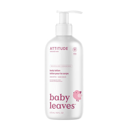 ATTITUDE Baby Lotion, EWG Verified Moisturizer, Dermatologically Tested Moisturizing Cream, Vegan, Unit