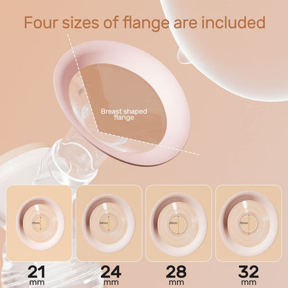 NCVI Electric Breast Pump, Portable Hospital-Grade Double Pump with 4 Modes & 9 Levels