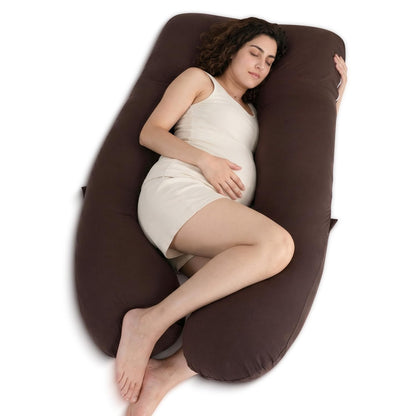 QUEEN ROSE Pregnancy Pillow, U Shaped Full Body Pillows for Sleeping Support, Maternity Pillow for Pregnant Women