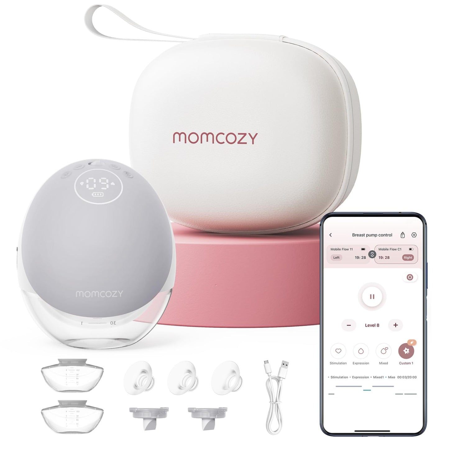 Momcozy Mobile Flow Original M9,24mm for Love Mommy Breastfeeding 24mm