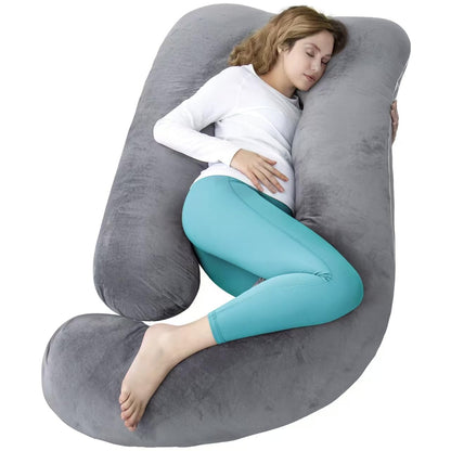 AMCATON 60 Inch Pregnancy Pillow for Sleeping, Extra Large U Shaped Body Pillow, Maternity Pillow for Pregnant Women