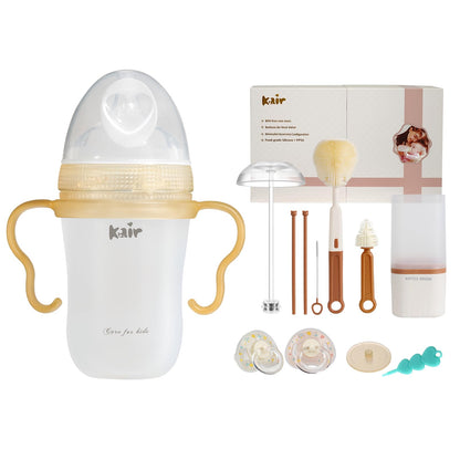 Kair Silicone Anti-Colic Baby Bottle Set Natural Feeding – 8oz/240ml