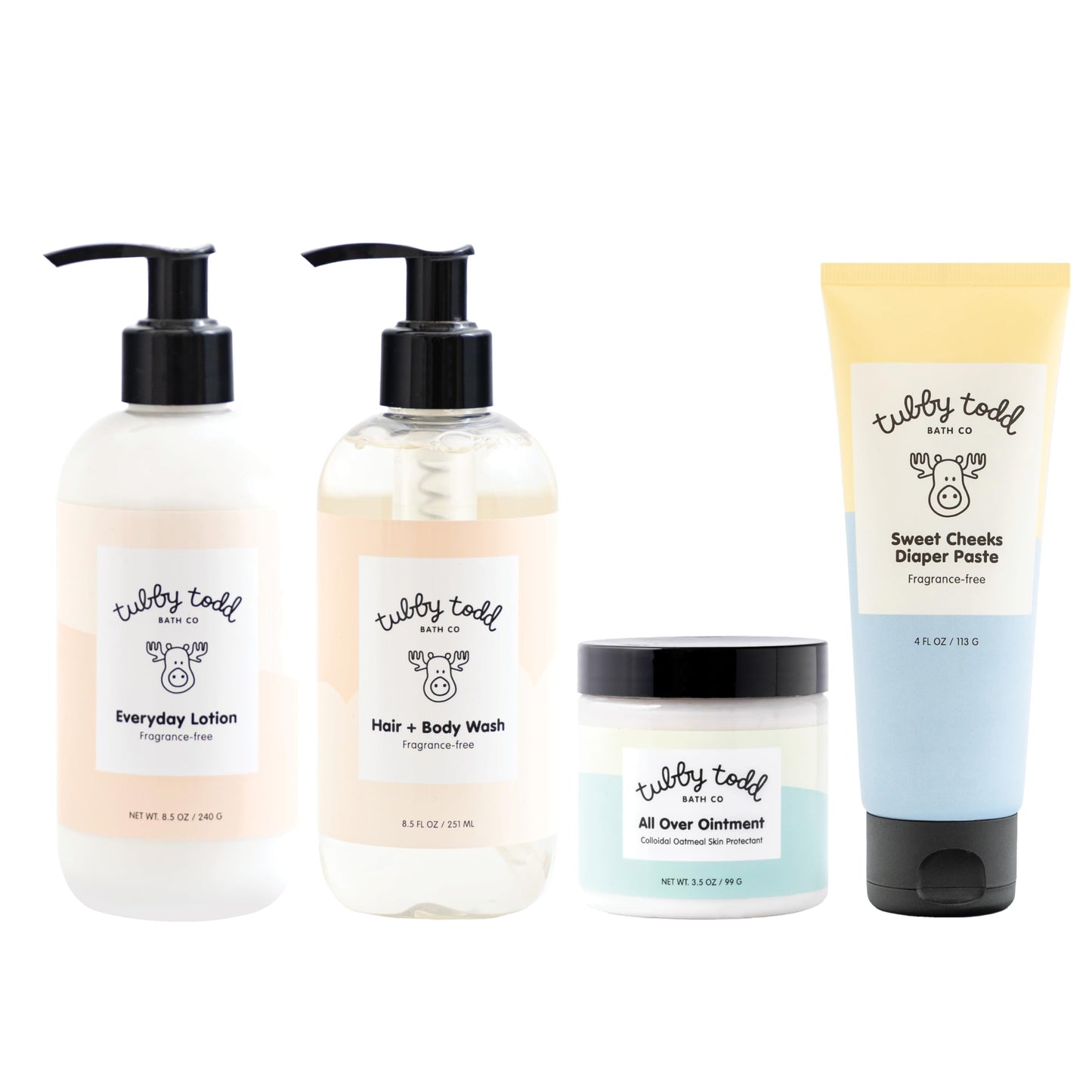 Tubby Todd Baby Bath and Skincare Kit, The Bundle Gift Set