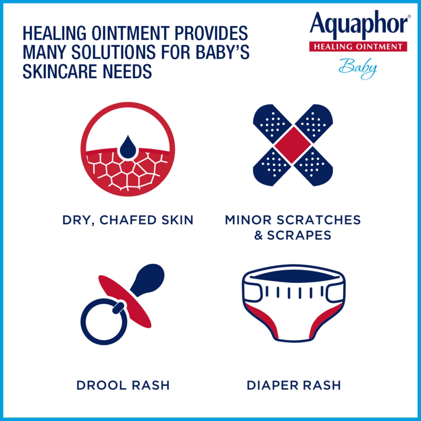 Aquaphor Baby Healing Ointment Advanced Therapy Skin Protectant for Chapped or Dry Skin