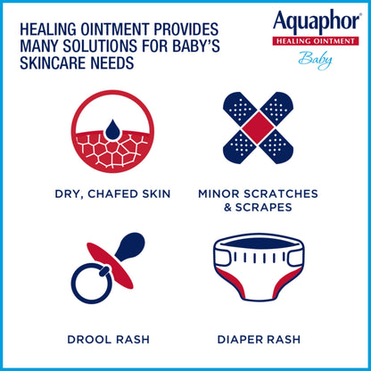 Aquaphor Baby Healing Ointment Advanced Therapy Skin Protectant for Chapped or Dry Skin