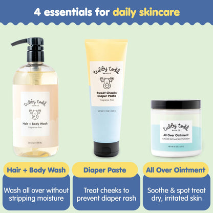 Tubby Todd Baby Bath and Skincare Kit, The Bundle Gift Set