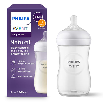 Philips AVENT Natural Baby Bottle with Natural Response Nipple