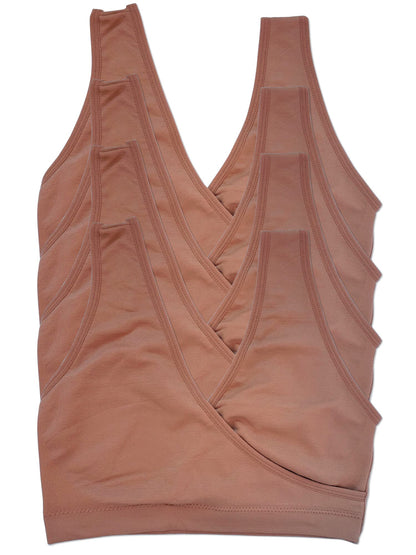 Caramel Cantina 4 Pack Nursing Maternity Women’s Sleep Comfort Bralette Bra