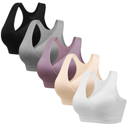 HBselect Maternity Nursing Sleep Bra for Breastfeeding Wireless Bralette