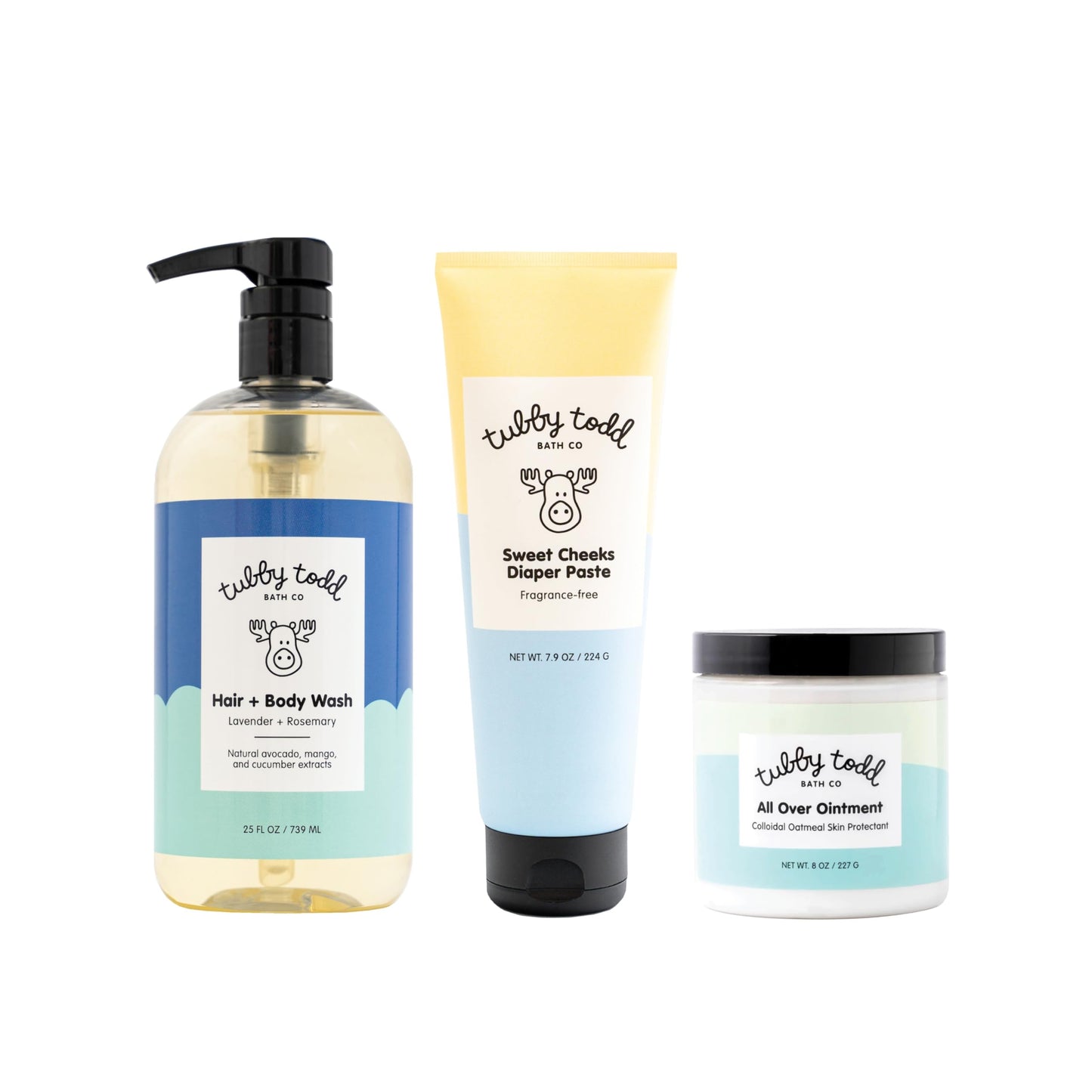 Tubby Todd Baby Bath and Skincare Kit, The Bundle Gift Set