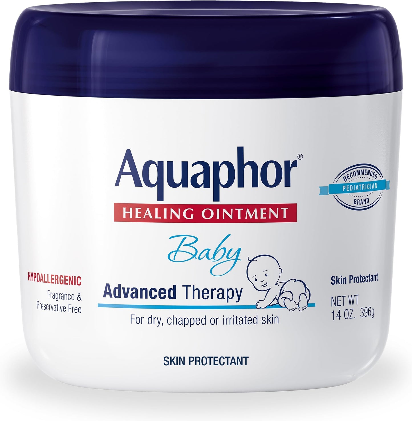 Aquaphor Baby Healing Ointment Advanced Therapy Skin Protectant for Chapped or Dry Skin