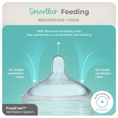 Mason Bottle Baby Glass Bottle Gift Set & Breastmilk Storage Set